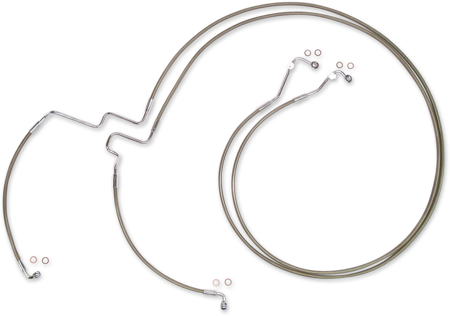 1741-4924 - MAGNUM Brake Line - XR - Lower - Stainless Steel SSC1116-00