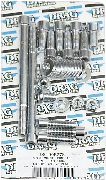 DS-190877S - DRAG SPECIALTIES Smooth Motor Mount Bolt Set - XL MK264S