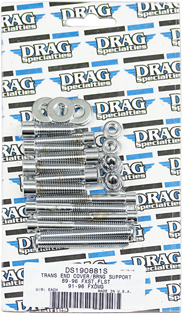 DS-190881S - DRAG SPECIALTIES Smooth Transmission End Bolt Set - Softail MK268S