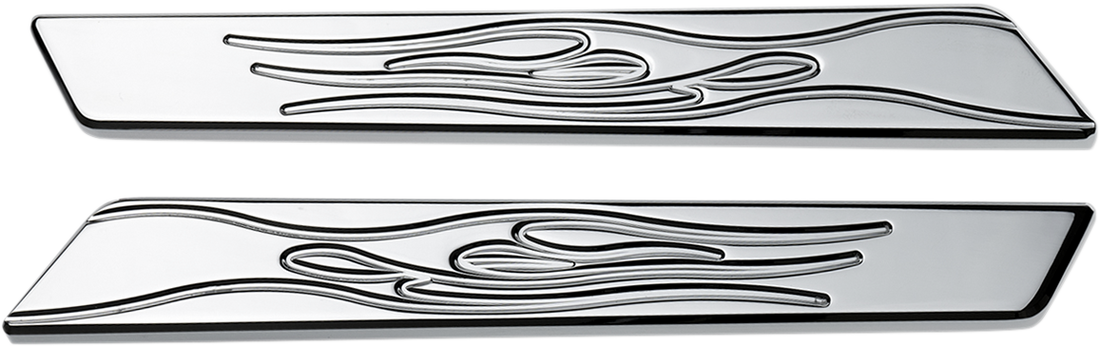 3501-1256 - JOKER MACHINE Saddlebag Latch Inserts - Chrome 04-502-3