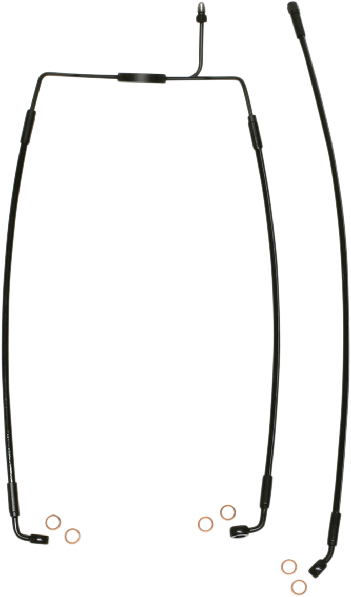 1741-5585 - MAGNUM Brake Line - Front - XR - Black SBB1307-19