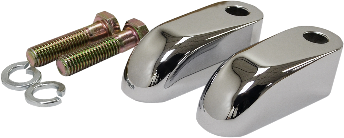 0602-0691 - LA CHOPPERS Riser Extensions - Pullback - 2" - Chrome LA-7416-02