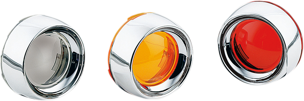 2040-0187 - KURYAKYN Deep Dish Bezels - Chrome/Smoke Lens 2107