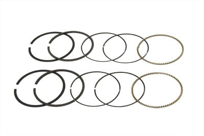 11-0196 - 3-5/8  Shovelhead Piston Ring Set Standard