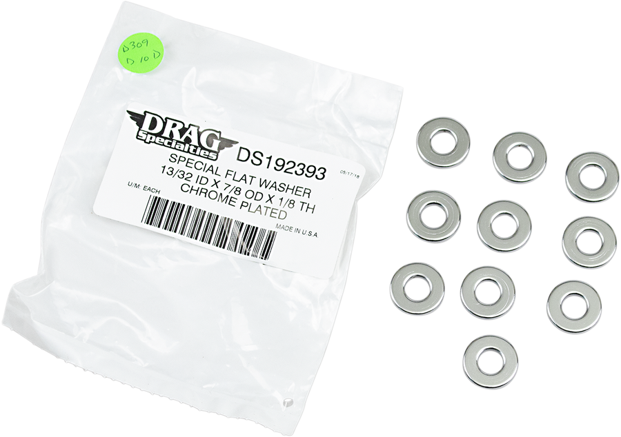 DS192393 - DRAG SPECIALTIES 1/8 Thick 29/32 Outer/Diameter Washer MPB743