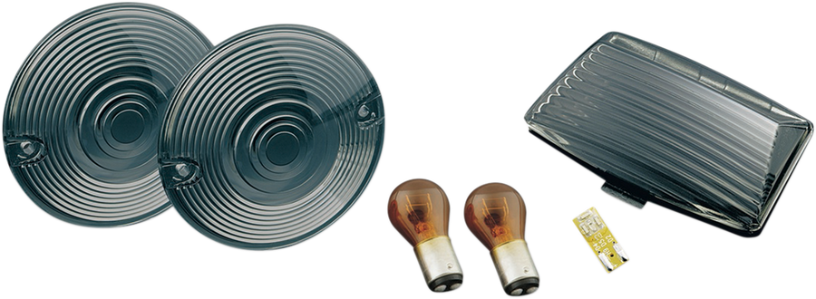 2040-0341 - KURYAKYN Front Lens Kit - Smoke Lens/Amber Light 4994