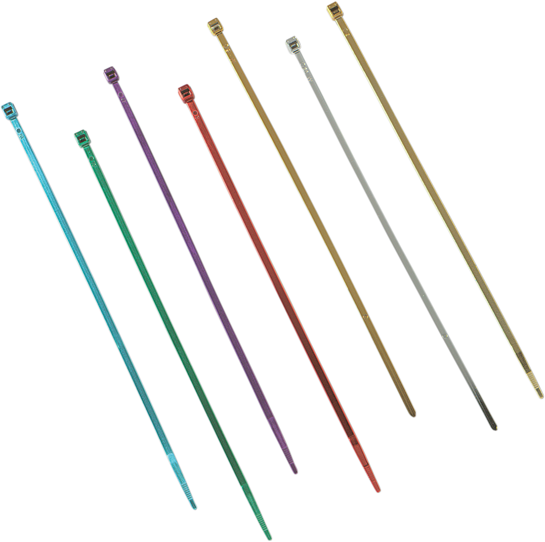 DS-193046 - DRAG SPECIALTIES Cable Tie - 11" - Chrome - 10-Pack 10-6011C-10-HC3