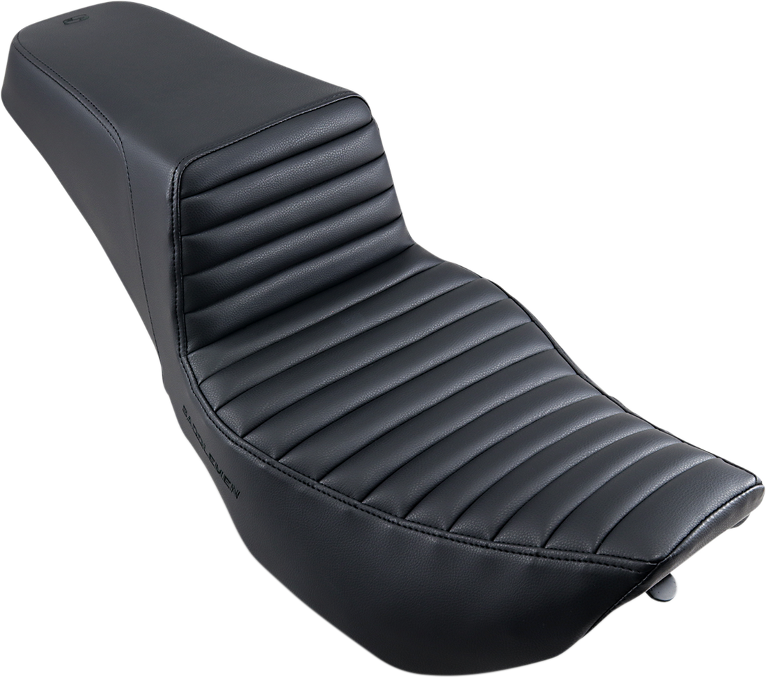 0801-1095 - SADDLEMEN Step-Up Seat - Front Tuck-n-Roll - Black - FLHR/FLHX 897-06-171