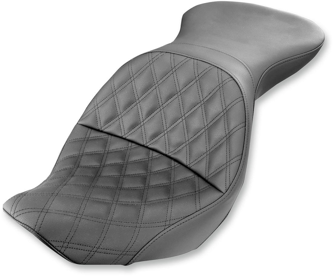 0802-0917 - SADDLEMEN Explorer Seat - Lattice Stitched - FLSTC 800-23-029LS