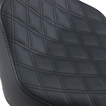 0802-1134 - SADDLEMEN Renegade Solo Seat - Lattice Stitched - Black - FLST 818-33-002LS