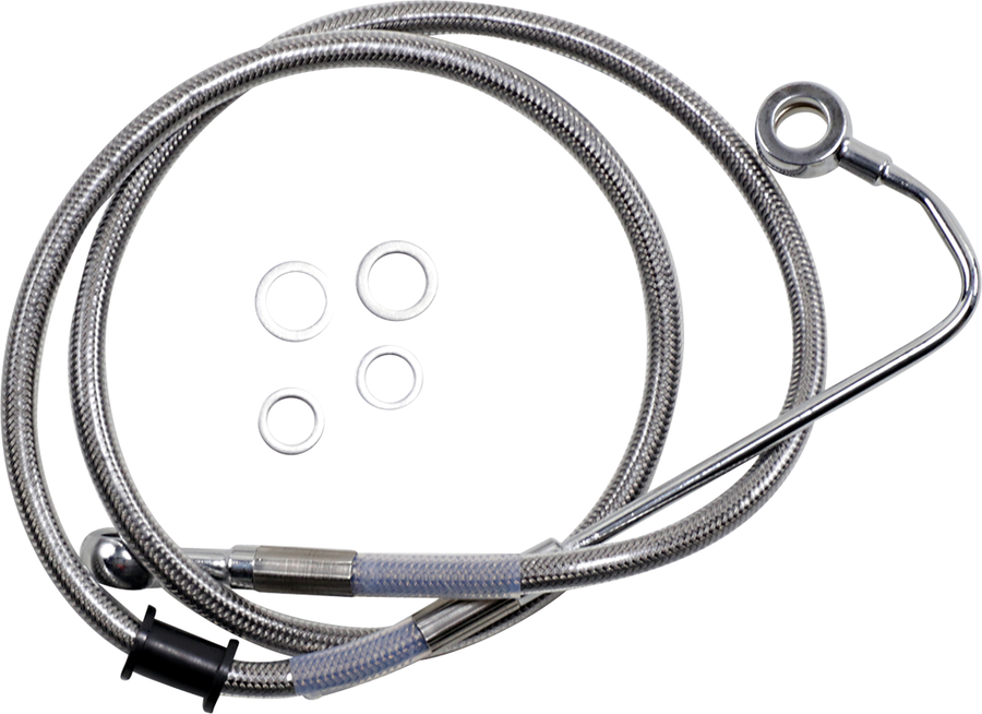 1741-5757 - DRAG SPECIALTIES Brake Line - +6" - Stainless Steel - '15-'17 Softail 618299-6