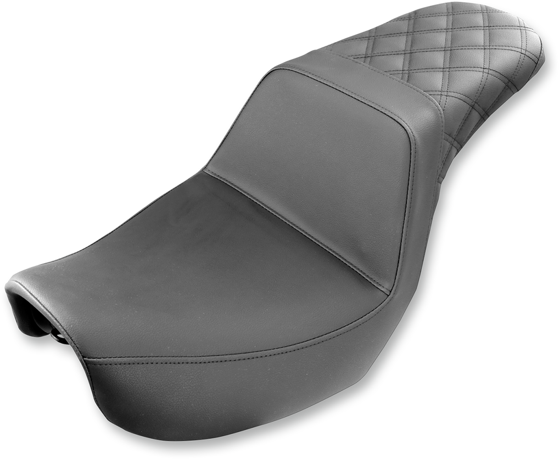 0803-0562 - SADDLEMEN Step Up Seat - Rear Lattice Stitched - Dyna 806-04-173