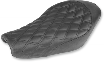 0804-0661 - SADDLEMEN Renegade Solo Seat - Lattice Stitched - Black - XL 807-11-002LS