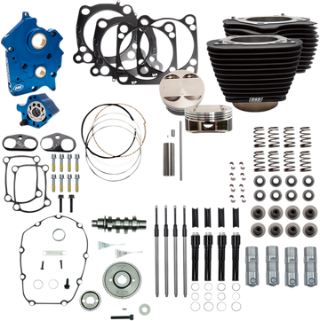 0904-0064 - S&S CYCLE Power Package - Gear Drive - Oil Cooled - Non-Highlighted Fins - M8 310-1059A