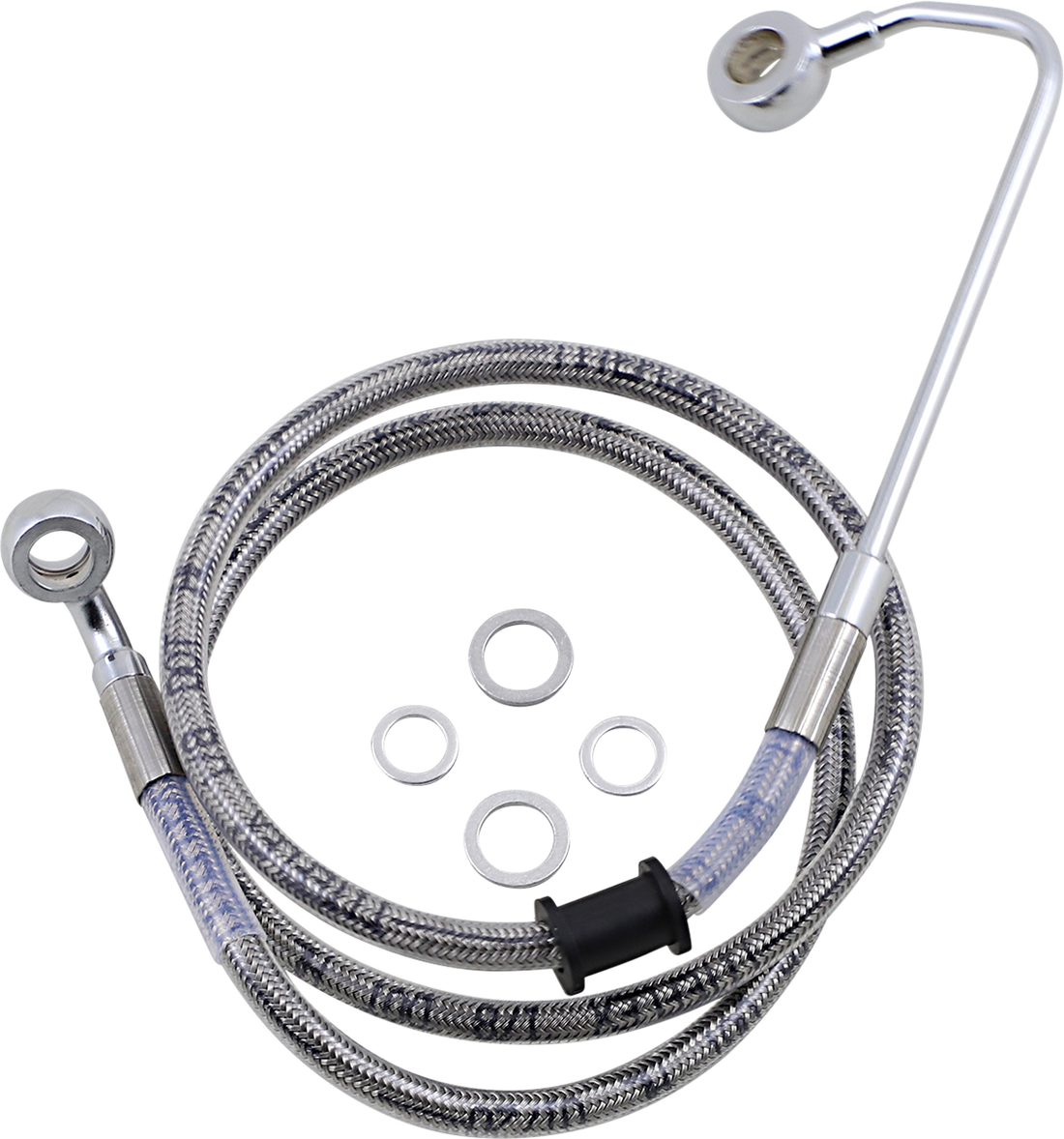 1741-5780 - DRAG SPECIALTIES Brake Line - +8" - Stainless Steel - '15-'17 Softail 618302-8