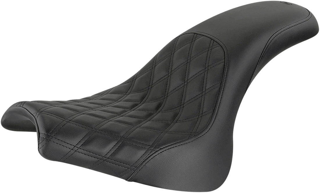 0802-1286 - SADDLEMEN Profiler Seat - Front Lattice/Rear Smooth - Black - FXFB/S 818-28-149