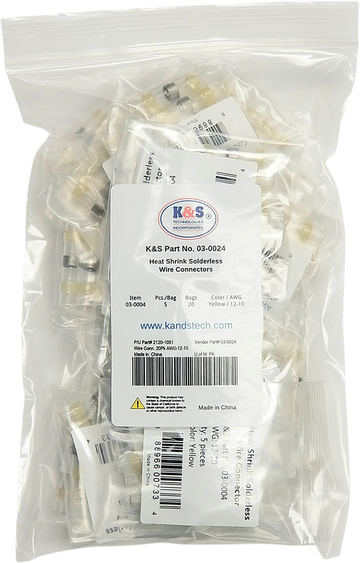 2120-1051 - K&S TECHNOLOGIES Wire Connector - 20PK - AWG 12-10 03-0024