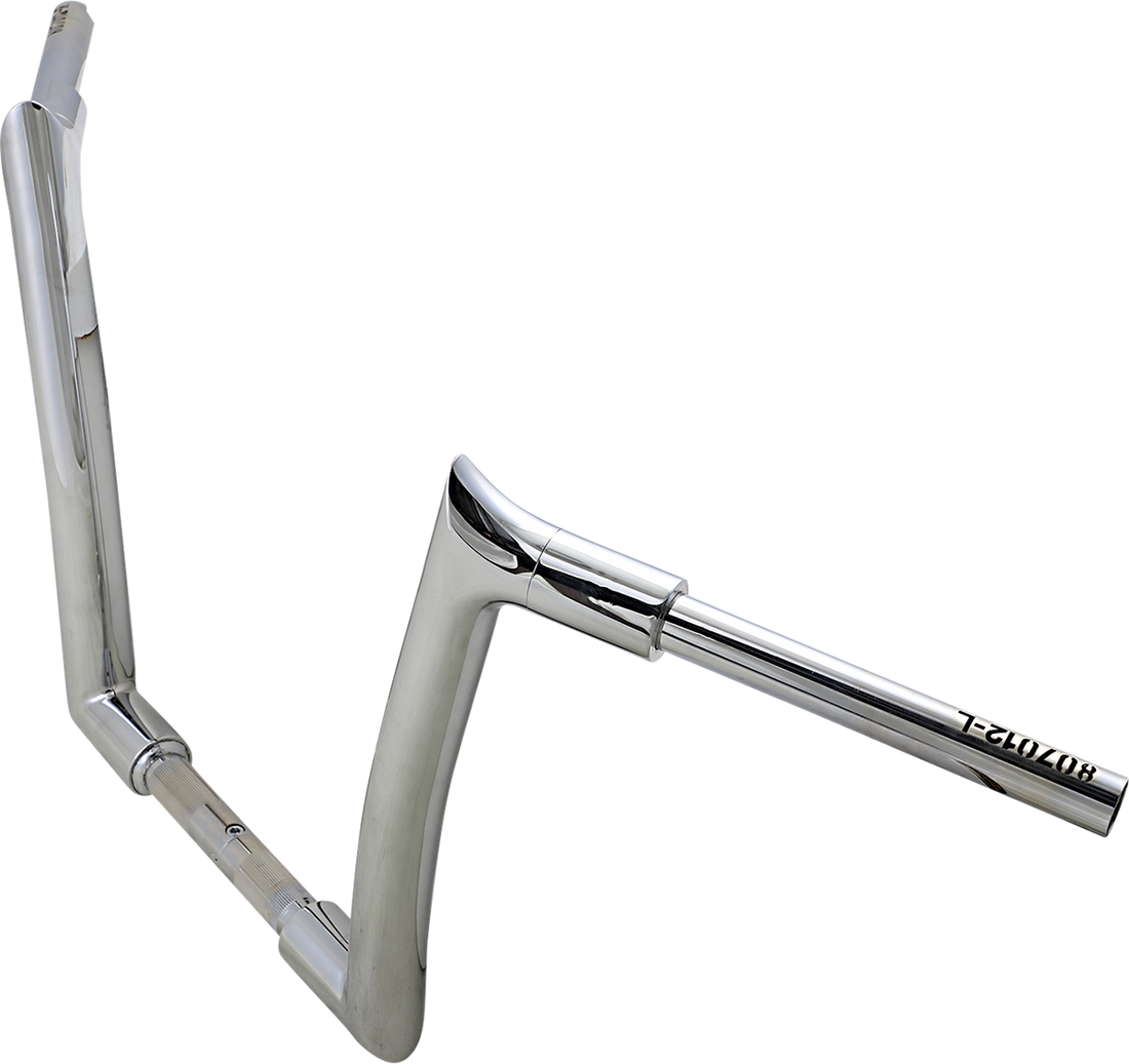 0601-5265 - FAT BAGGERS INC. Handlebar - Pointed Top - 12" - Chrome 807012