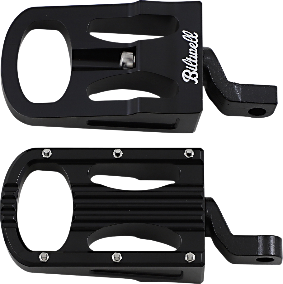 1620-2175 - BILTWELL XL Step Footpegs - Black 7006-203-02