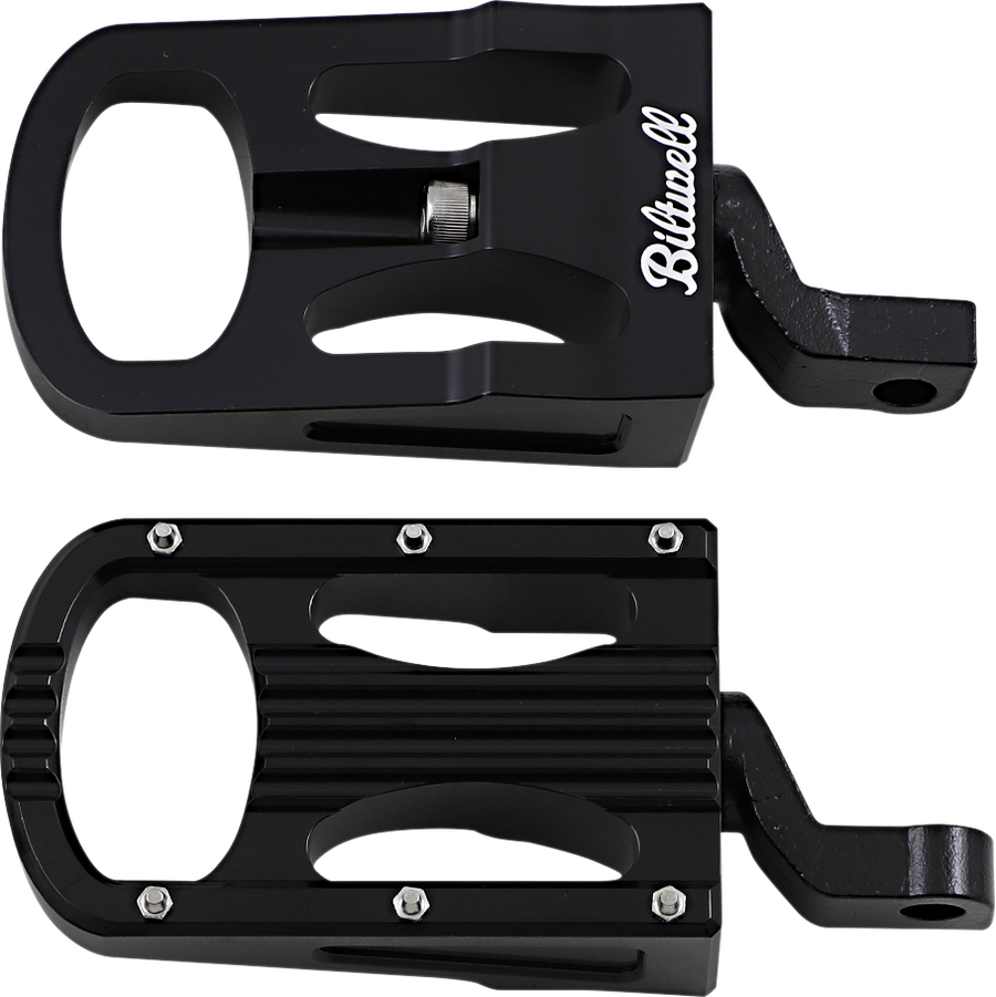 1620-2175 - BILTWELL XL Step Footpegs - Black 7006-203-02