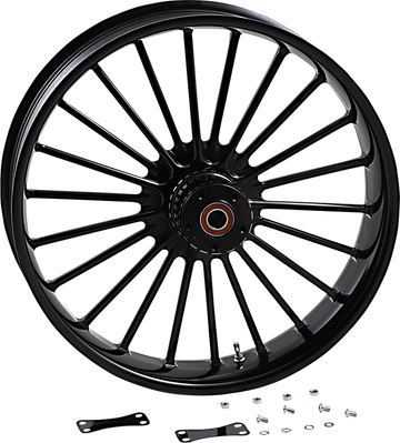 0201-2364 - RC COMPONENTS Illusion Front Wheel - Dual Disc/No ABS - Black - 21"x3.50" 0321350-126B