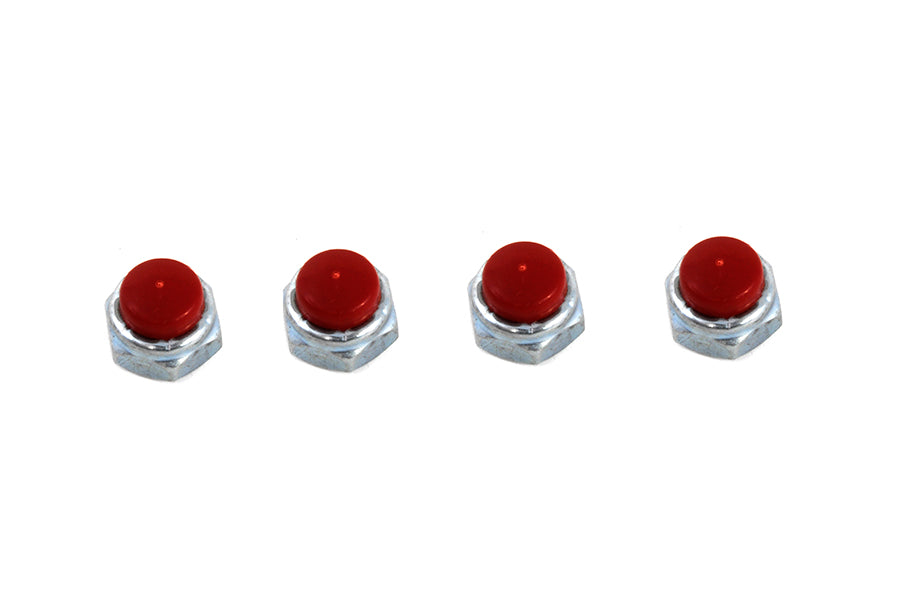 2577122 - Replica Red Rocker Arm Nut Set Zinc Plated