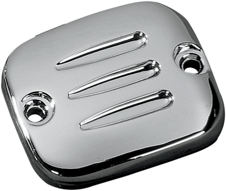 DS-373814 - DRAG SPECIALTIES Master Cylinder Cover - Front - Grooved 373814-BC101