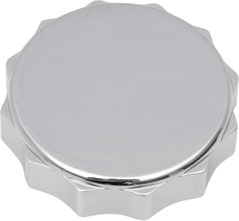 Drag Specialties Chrome Short Button Cap – DS-272154, Vintage Style, Made In USA