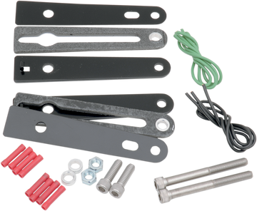 2020-0421 - SADDLEMEN Turn Signal Relocation Kit - Dyna - Black 2020-0421