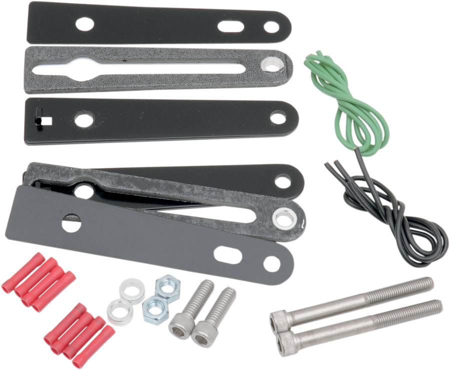 2020-0421 - SADDLEMEN Turn Signal Relocation Kit - Dyna - Black 2020-0421