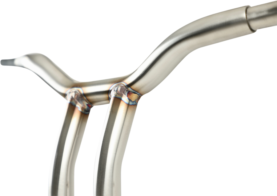 0601-5401 - LA CHOPPERS Handlebar - Kage Fighter - One Piece - Bent - 10" - Stainless Steel LA-7338-10SS