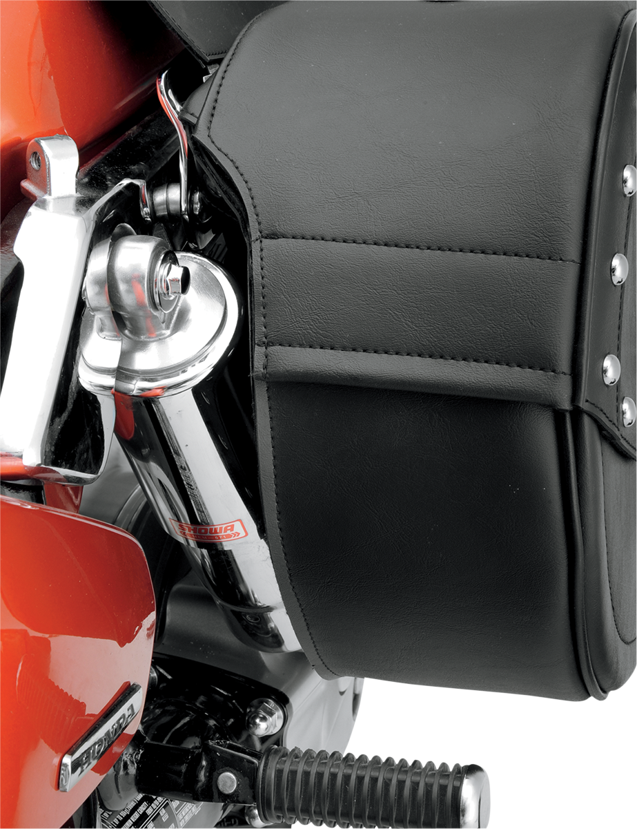 3501-0459 - SADDLEMEN Drifter Teardrop Saddlebags with Shock Cutaway 3501-0459