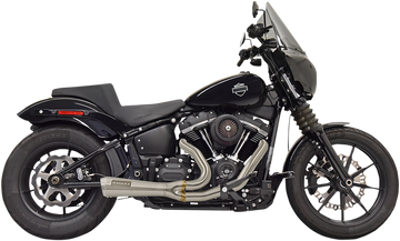 1800-2491 - BASSANI XHAUST 2:1 Short Exhaust - Stainless Steel 1S73SS