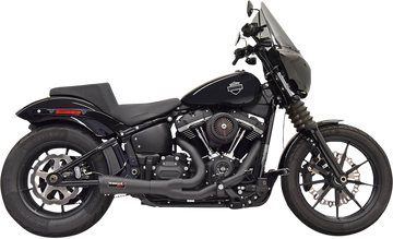 1800-2490 - BASSANI XHAUST 2:1 Short Exhaust - Black 1S73B