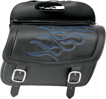 3501-0772 - SADDLEMEN Flame Saddlebag - Blue - Medium 3501-0772