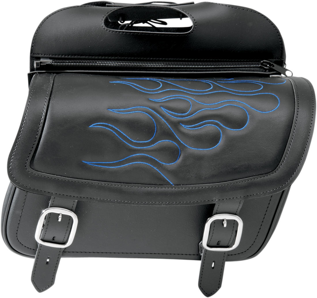 3501-0773 - SADDLEMEN Flame Saddlebag - Blue - Large 3501-0773