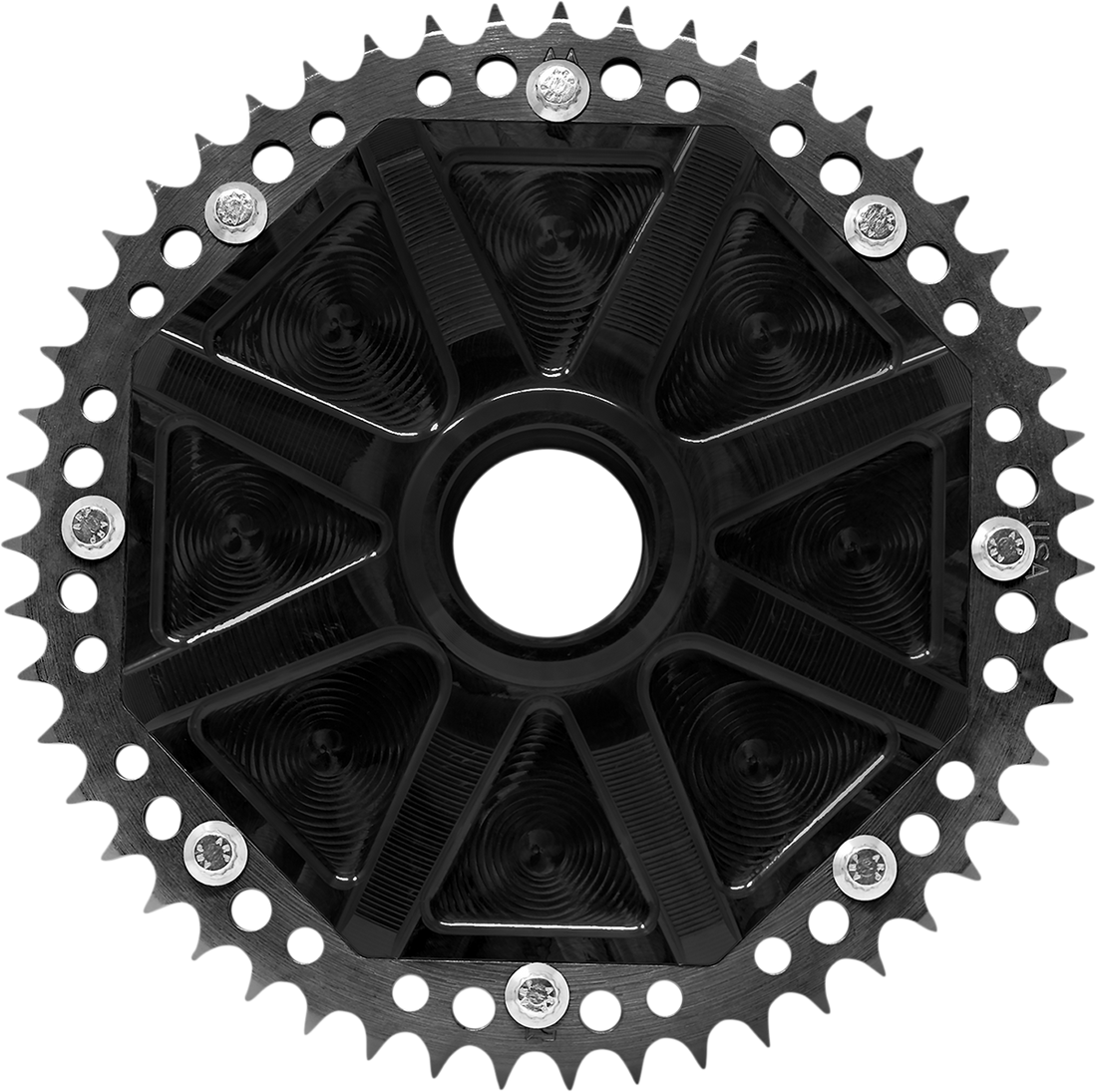 1210-2503 - ALLOY ART Cush Drive Carrier - Black/Black - 53 Tooth G2UCC53-11