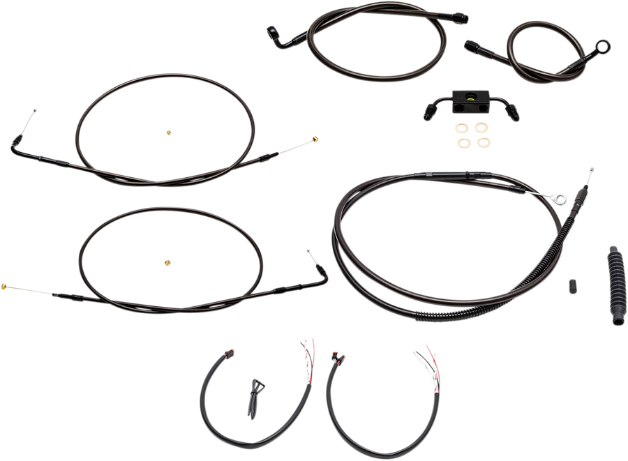 0610-1861 - LA CHOPPERS Cable Kit - Mini Ape Handlebars - Midnight LA-8321KT2-08M