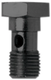 775-44BK - GOODRIDGE Banjo Bolt - 7/16-24 - Single - Black P775-44ZBK