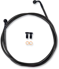 1741-4376 - LA CHOPPERS Brake Lines - 12" - 14" Ape Hanger Handlebars - Midnight LA-8130B13M