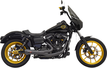 1800-2500 - BASSANI XHAUST Ripper 2:1 Exhaust System - Black 1D6B