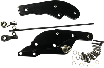 DRAG SPECIALTIES Forward Control Extensions - Black - Softail 056319