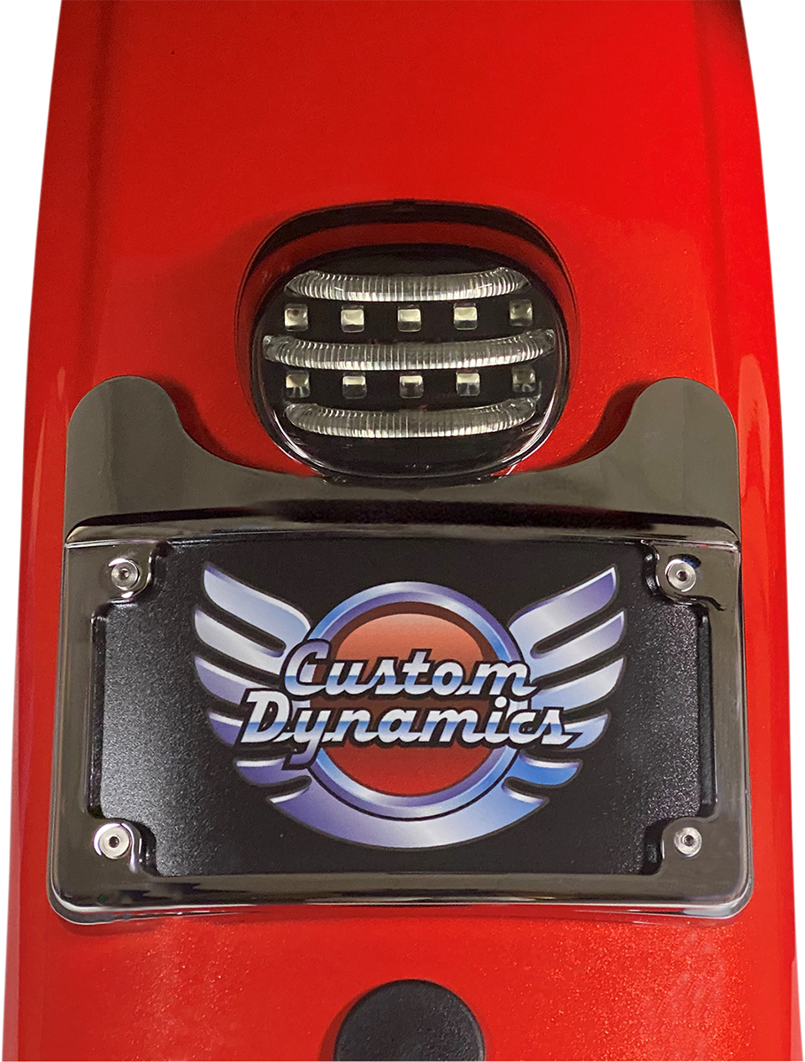 2010-1432 - CUSTOM DYNAMICS Mini Taillight - Turn Signal Eliminator Mount - Smoke PB-ELIMTL-SS6-S