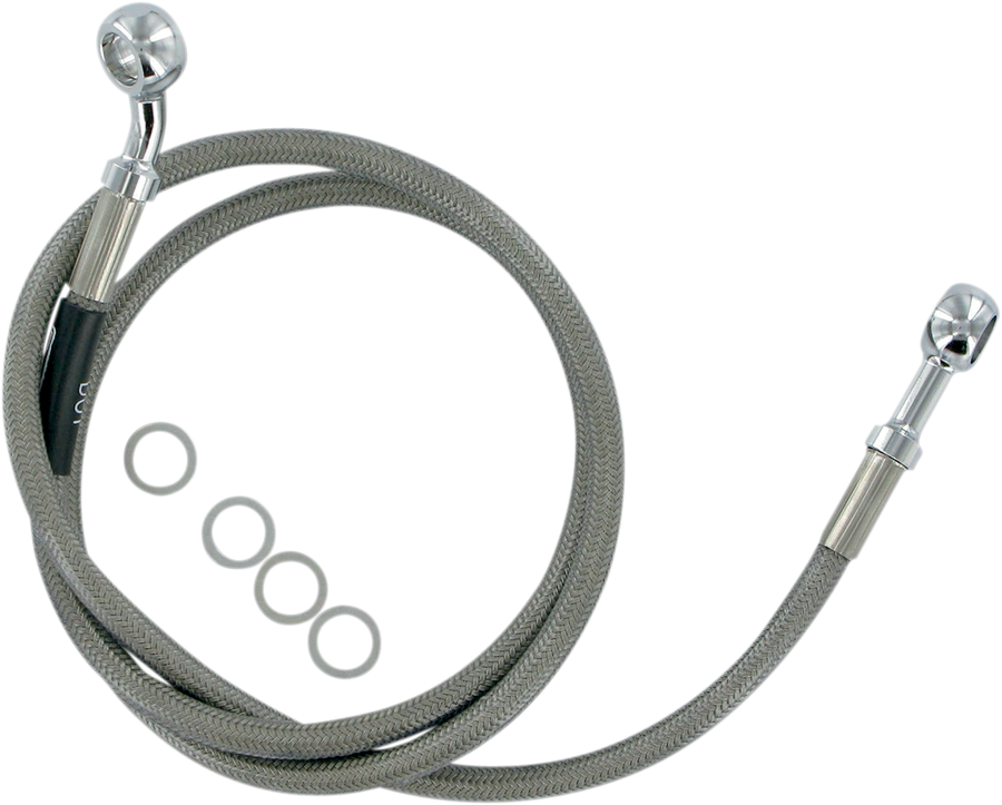 1741-2475 - RUSSELL Brake Line - Front - Stainless Steel - +2" - FLST/C/F/N '86-'14 R08987S