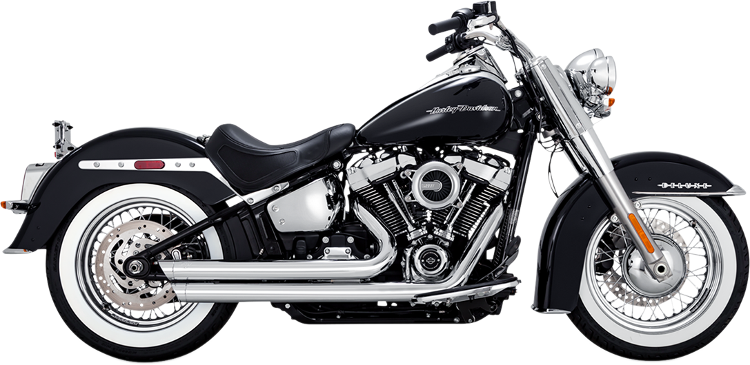 1800-2391 - VANCE & HINES Big Shots Staggered Exhaust - Chrome 17941