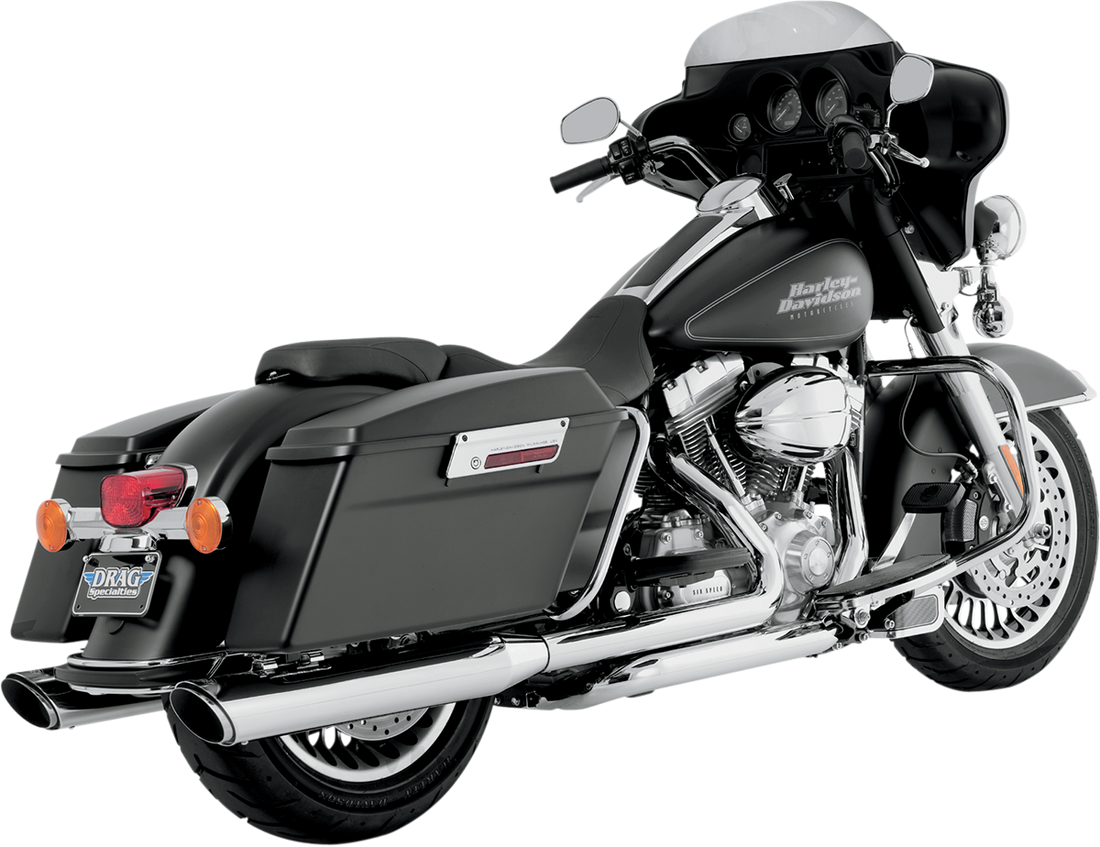 1801-0392 - VANCE & HINES Twin Slash Muffler - Chrome 16763