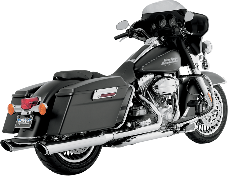 1801-0392 - VANCE & HINES Twin Slash Muffler - Chrome 16763