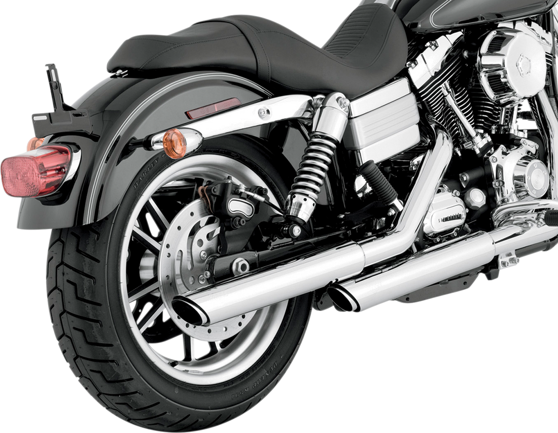 1801-0404 - VANCE & HINES Twin Slash Mufflers - Chrome 16837