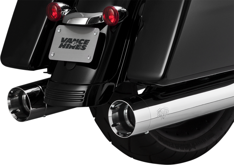 1801-1060 - VANCE & HINES 4.5" Muffler - Chrome/Chrome - Titan 16650