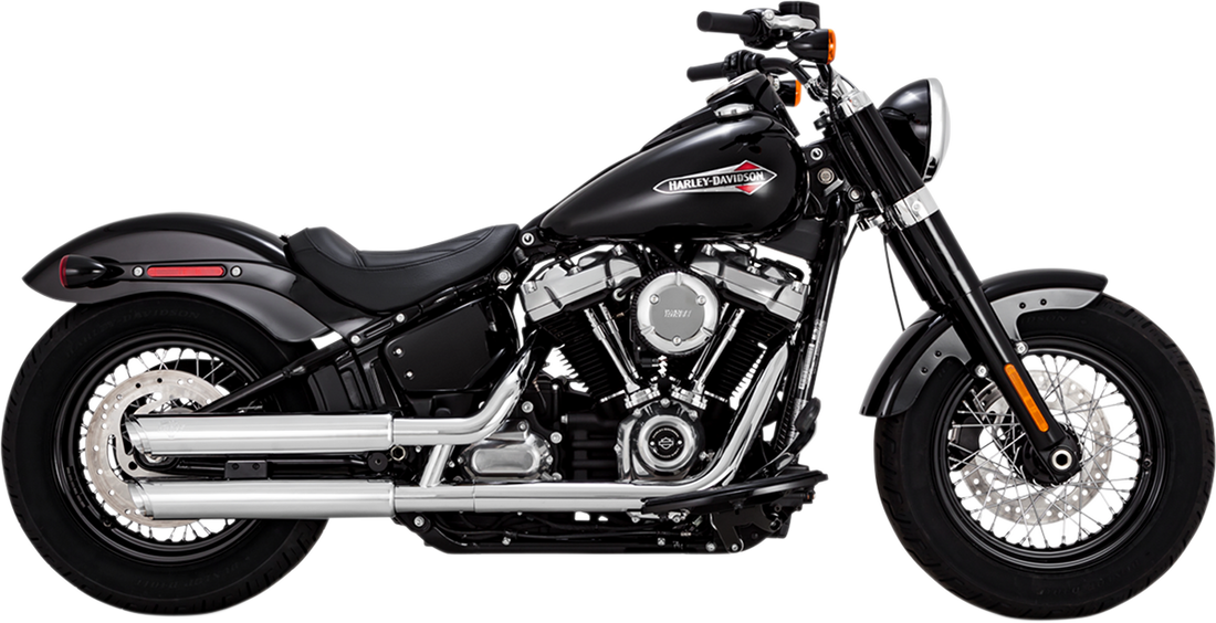 1801-1248 - VANCE & HINES Twin Slash Mufflers - Chrome 16875